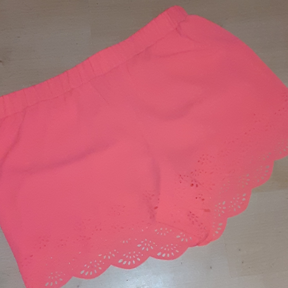 Lace Trim Shorts🌟 beautiful bright orange to match a summer breeze! ☀️